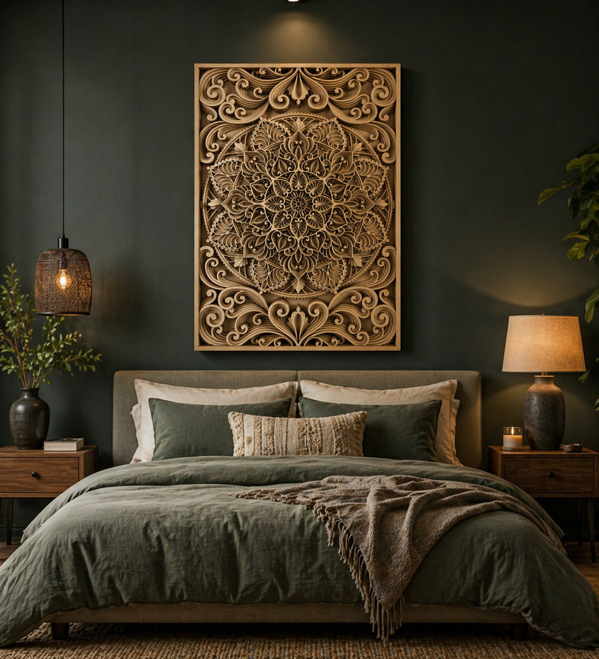 decorative layered wall panel for home
