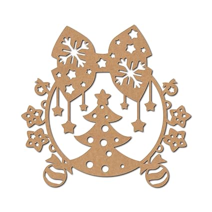 christmas wreath mdf
