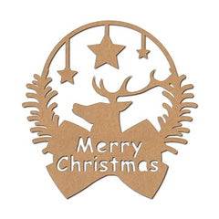 christmas wreath mdf
