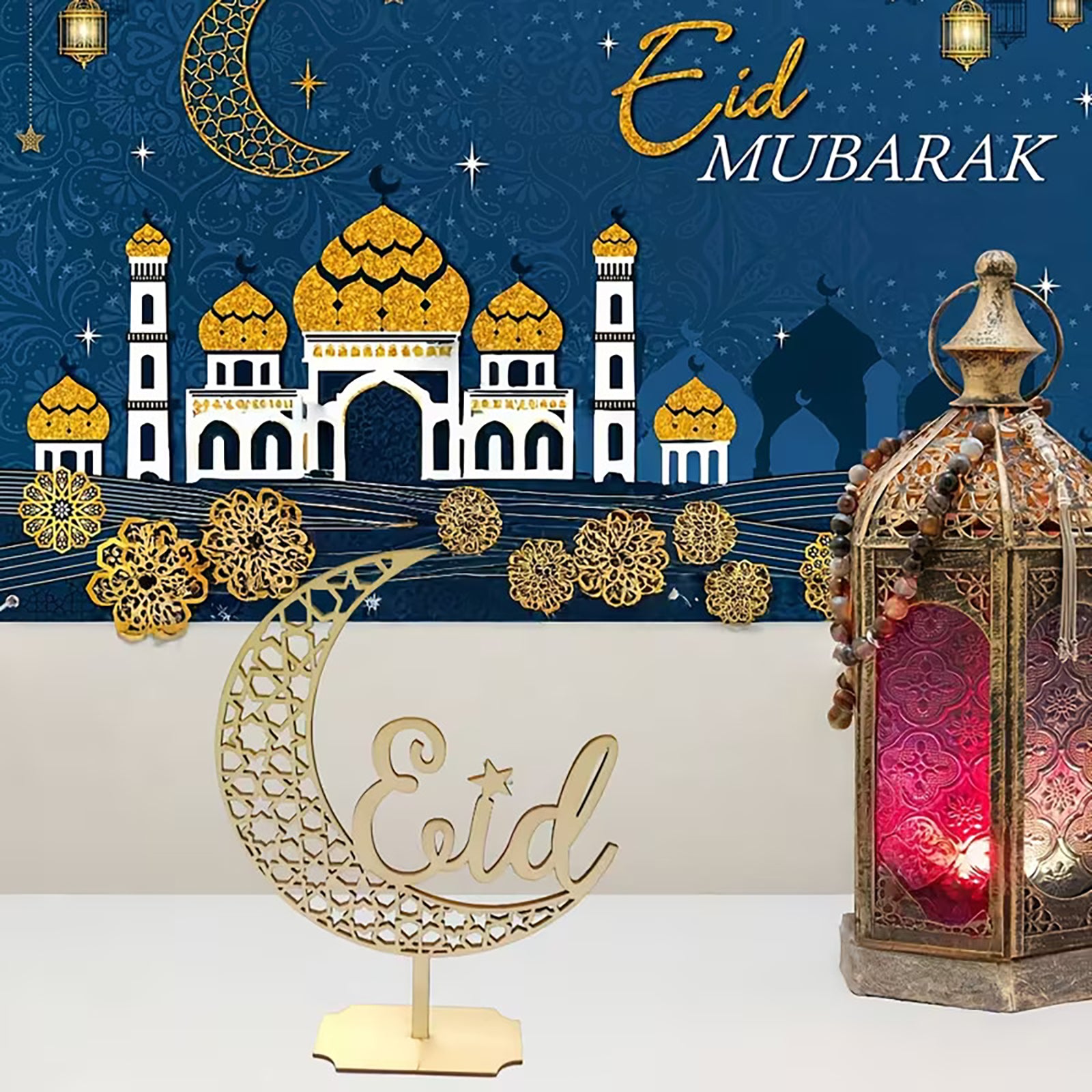 muslim prayer room table decor