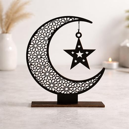 moon shape mdf base
