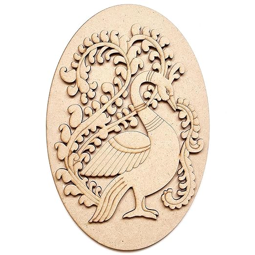 peacock wooden craft cutout
