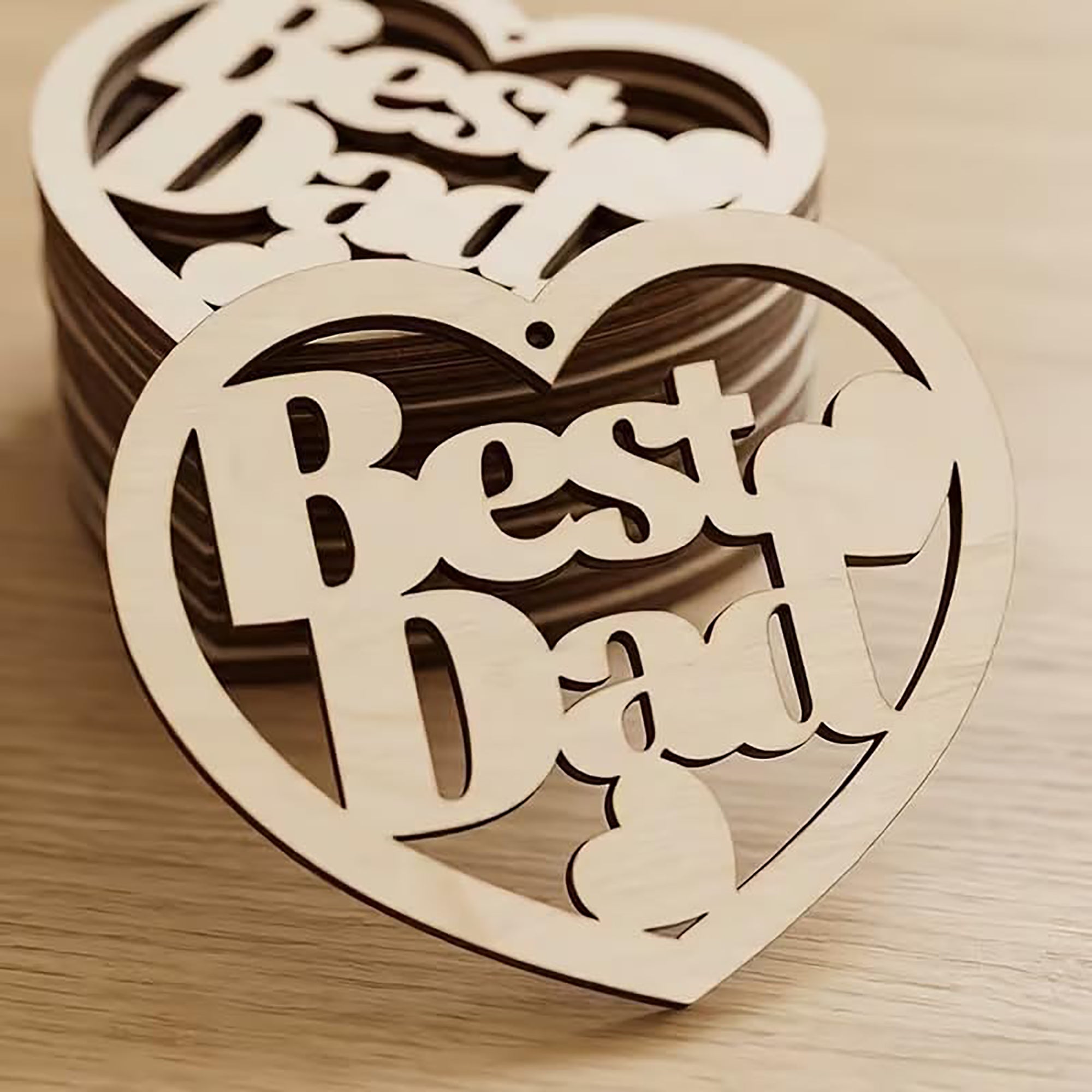 best dad wooden hanging ornament for fathers day