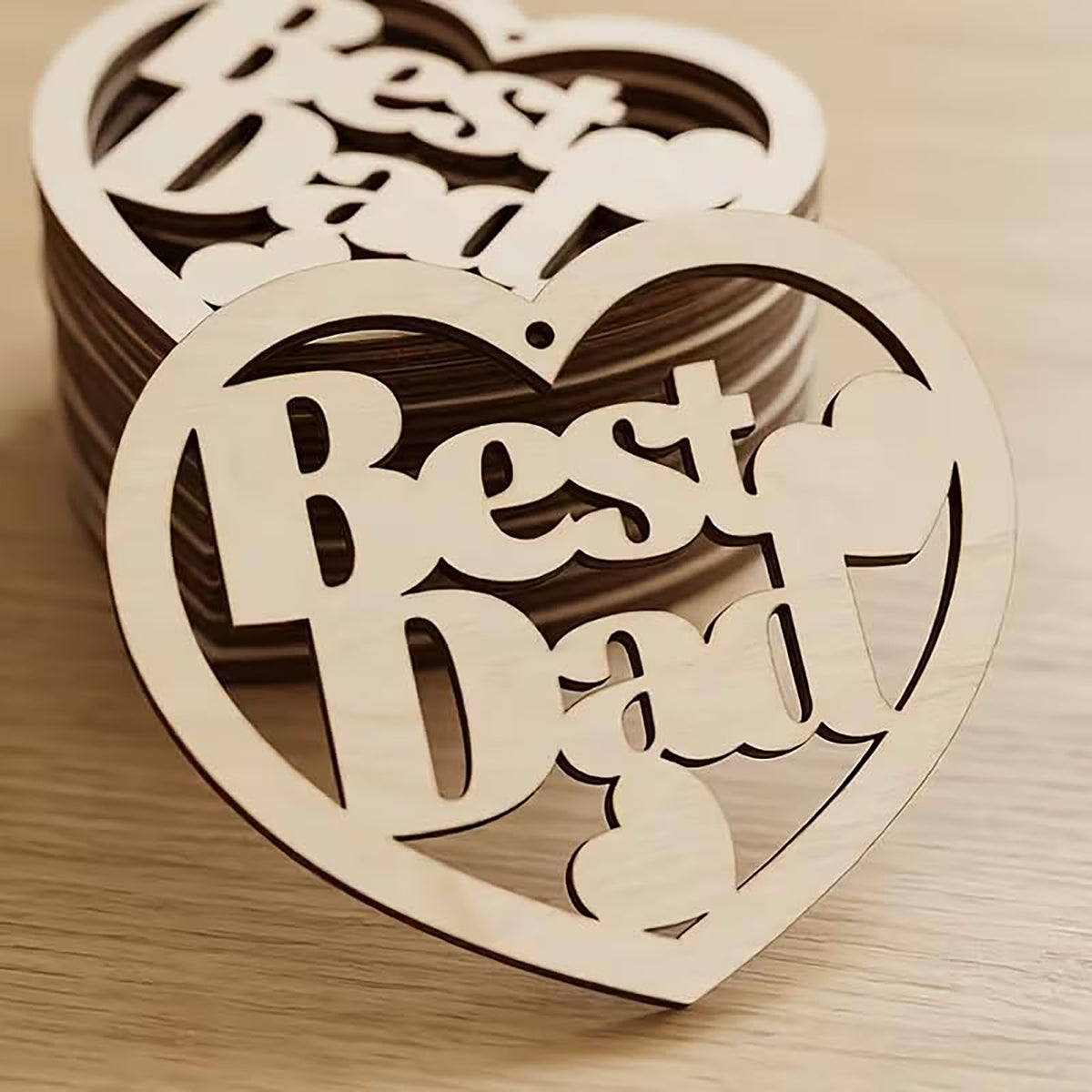 best dad wooden hanging ornament for fathers day