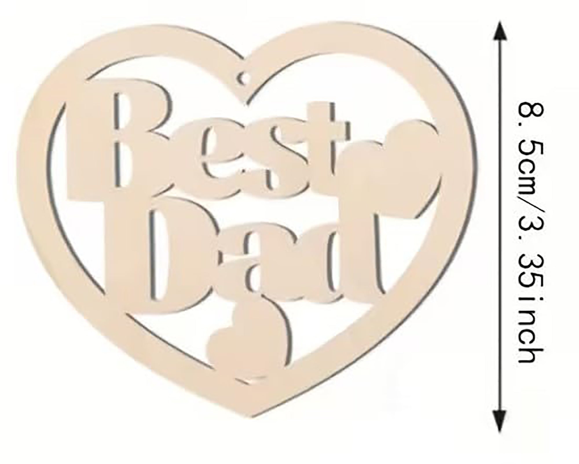 heart shape mdf craft cutout for painting