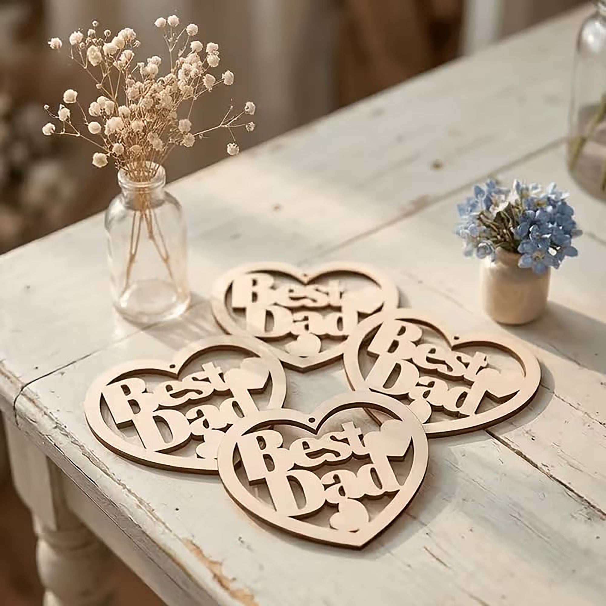 mdf heart shape craft base pack of 10