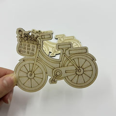 bicycle shape mdf cutout for diy art
