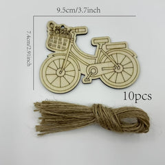 small wooden bicycle shape for painting
