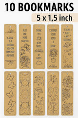 unfinished wood bookmarks for resin art
