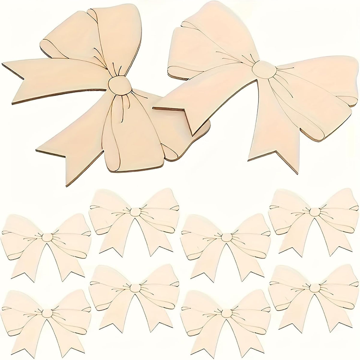 bow shape mdf cutouts for painting