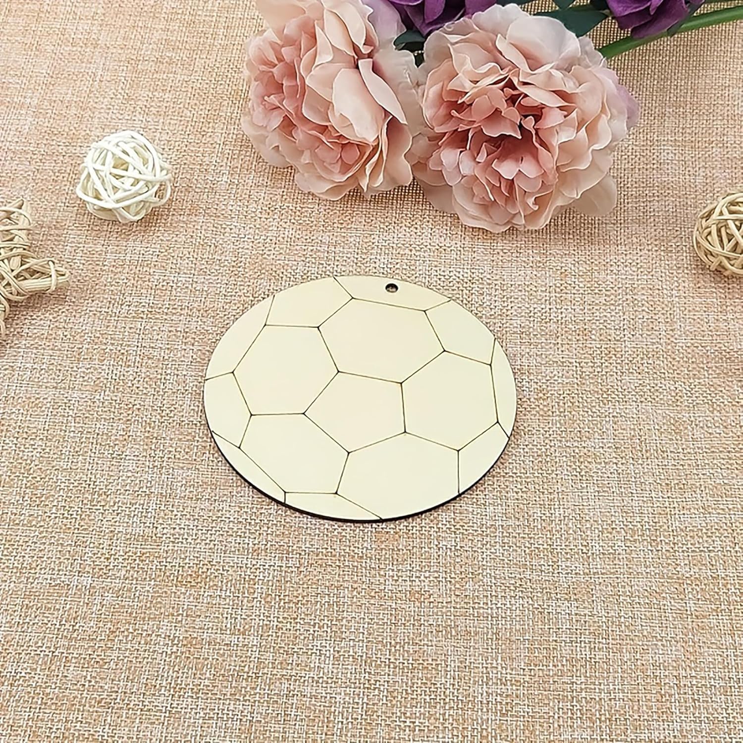 diy hanging craft wooden shapes sports theme
