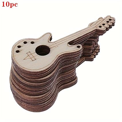 wooden guitar ornaments blank
