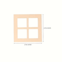 Window Shaped Wood Pieces