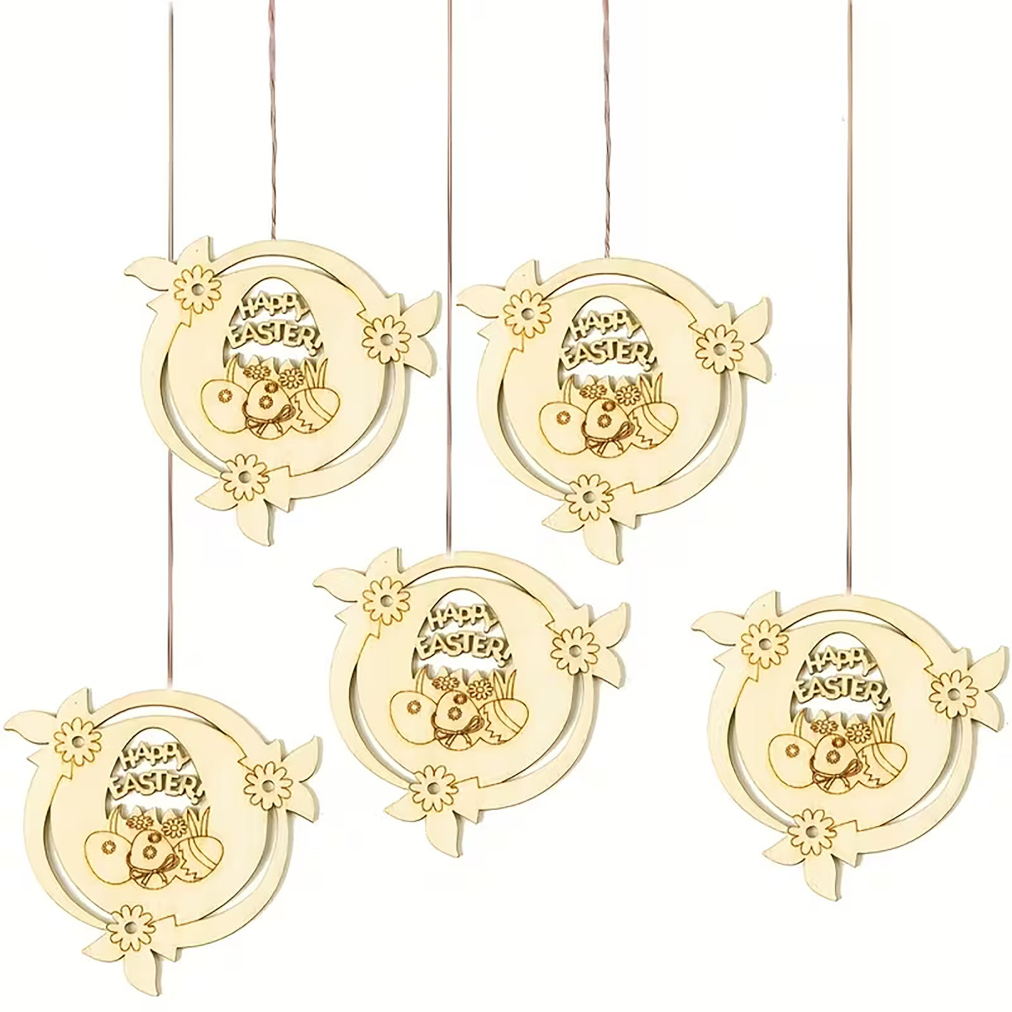 wooden egg ornaments diy
