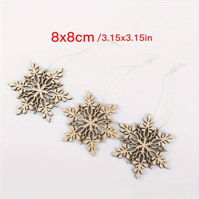 Christmas snowflake ornaments