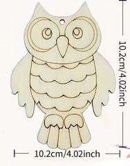 Wood Owl Silhouette Cutouts