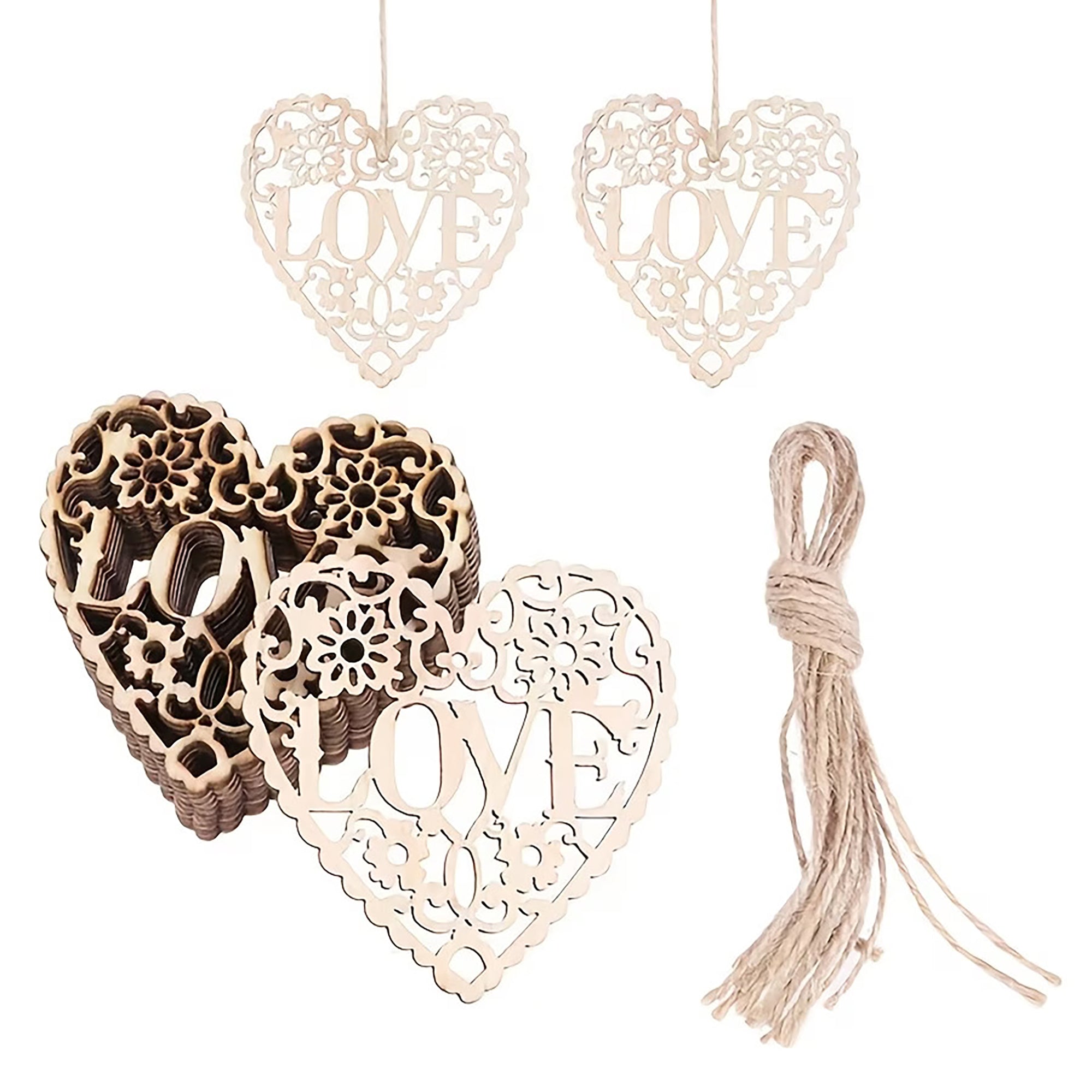 valentine heart wooden craft base
