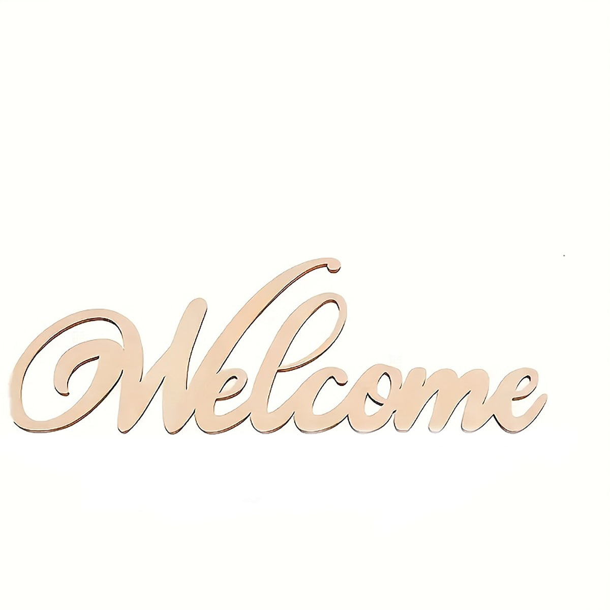 wooden welcome letter cutouts for crafts