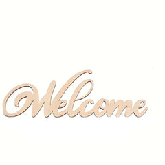 wooden welcome letter cutouts for crafts