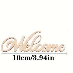 rustic wooden welcome sign decorations