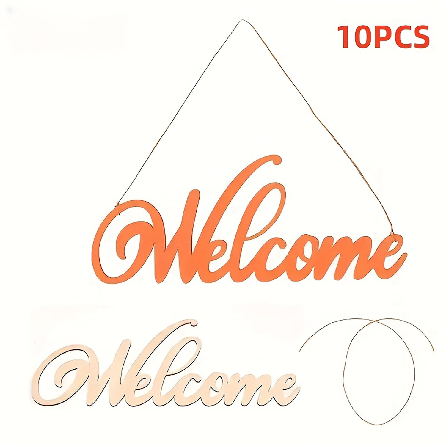 hanging pendant wooden letter ornaments