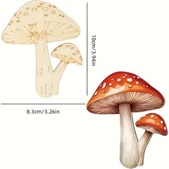 unfinished wood mushrooms