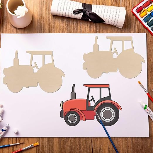 vehicle shape wood cutouts for crafts
