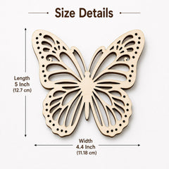 laser cut butterfly mdf shape for acrylic painting