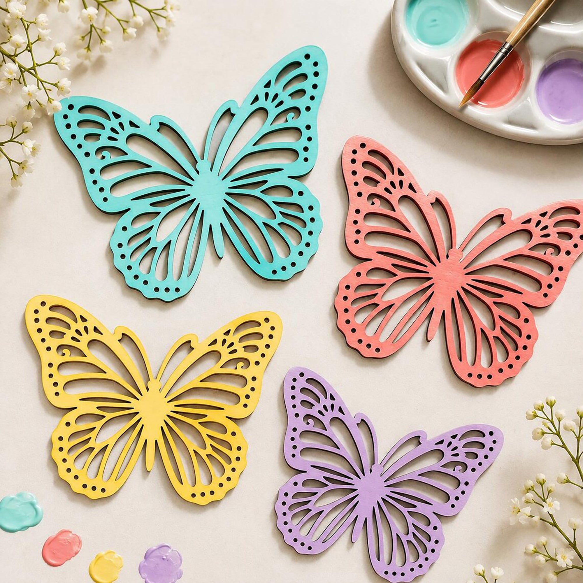 butterfly mdf cutout for mandala and mixed media art