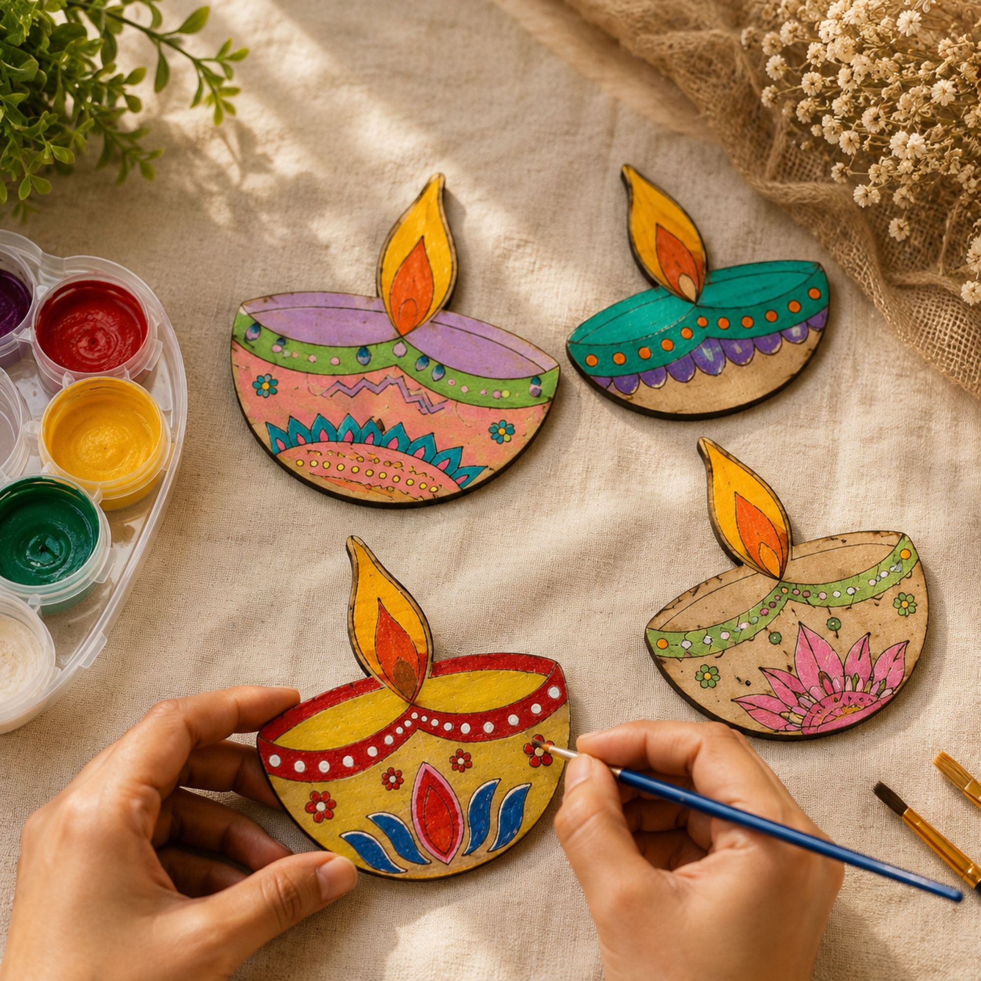 diya mdf craft base pack of 10