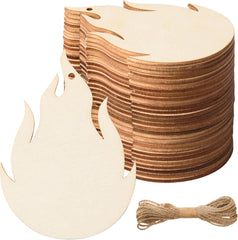 flame shape mdf wood cutout for diy art and craft