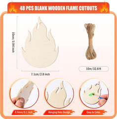 unfinished flame wood blank for acrylic painting