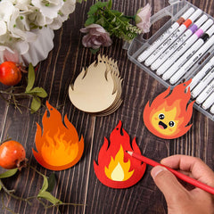 flame shaped mdf base for mandala art