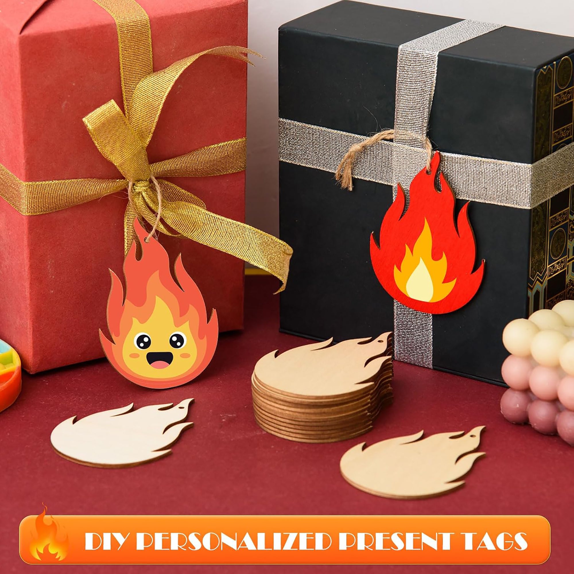 diy flame wood craft base pack of 10