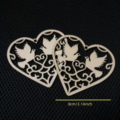 wooden heart craft shape
