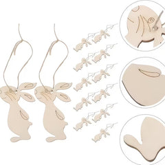 wooden rabbit painting base
