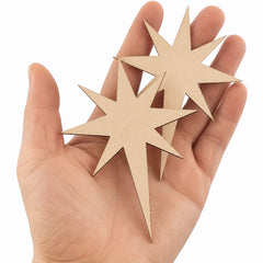 unfinished star mdf wood cutout for diy crafts