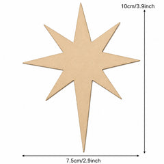 wooden star shape for painting and resin art
