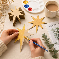 laser cut star mdf craft blank