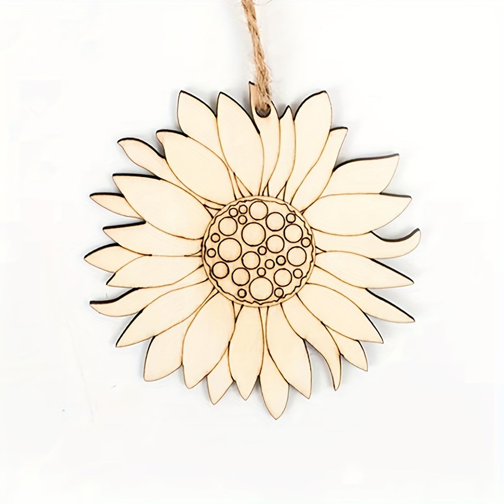 wooden sunflower shapes for diy projects