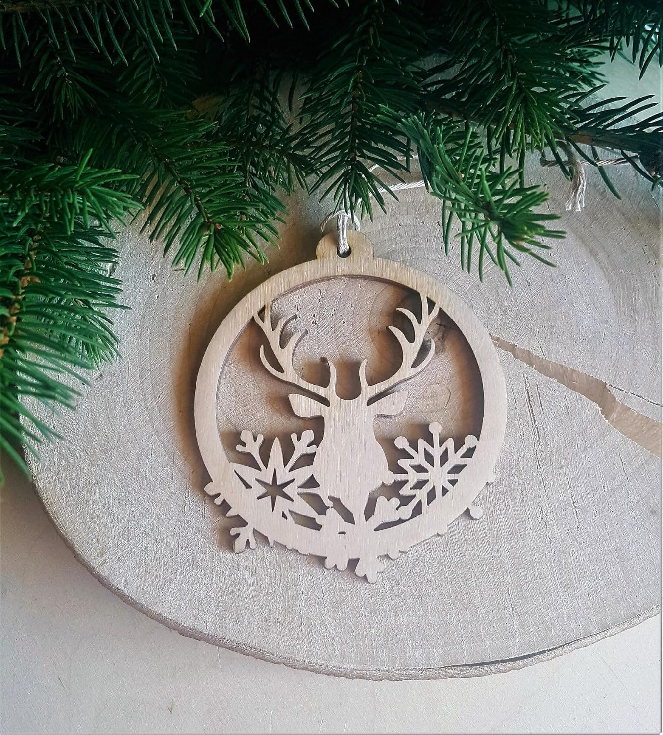 wooden christmas ornaments