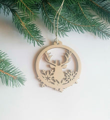 unfinished wood holiday baubles