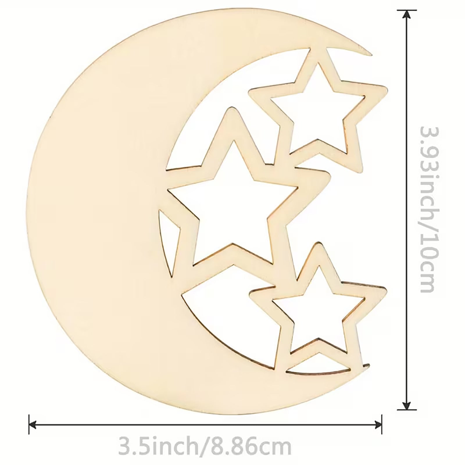 ramadan diy wooden craft shapes