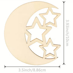 ramadan diy wooden craft shapes