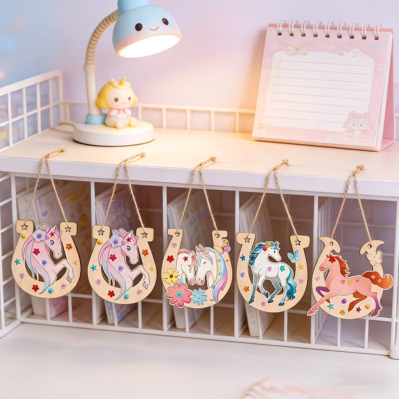diy horseshoe mdf for lippan art