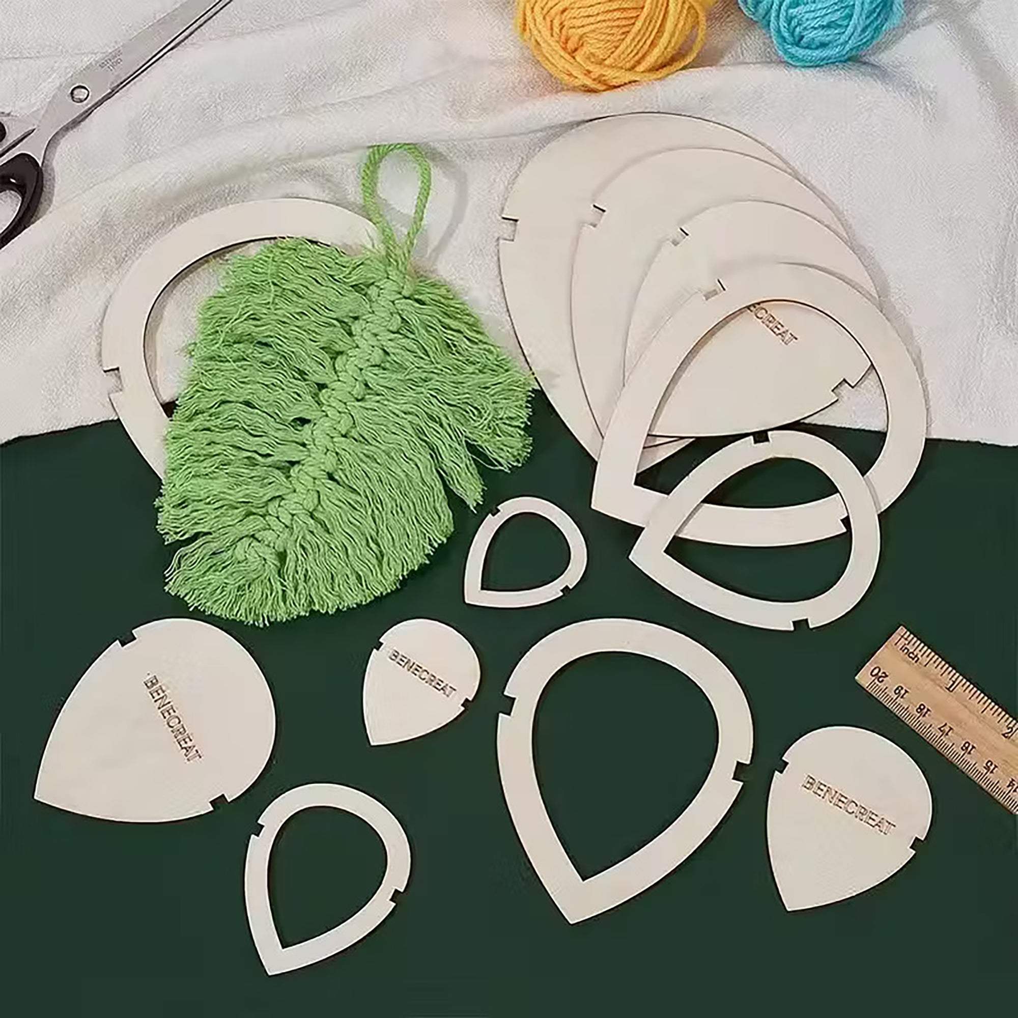 wood macrame cutting mold
