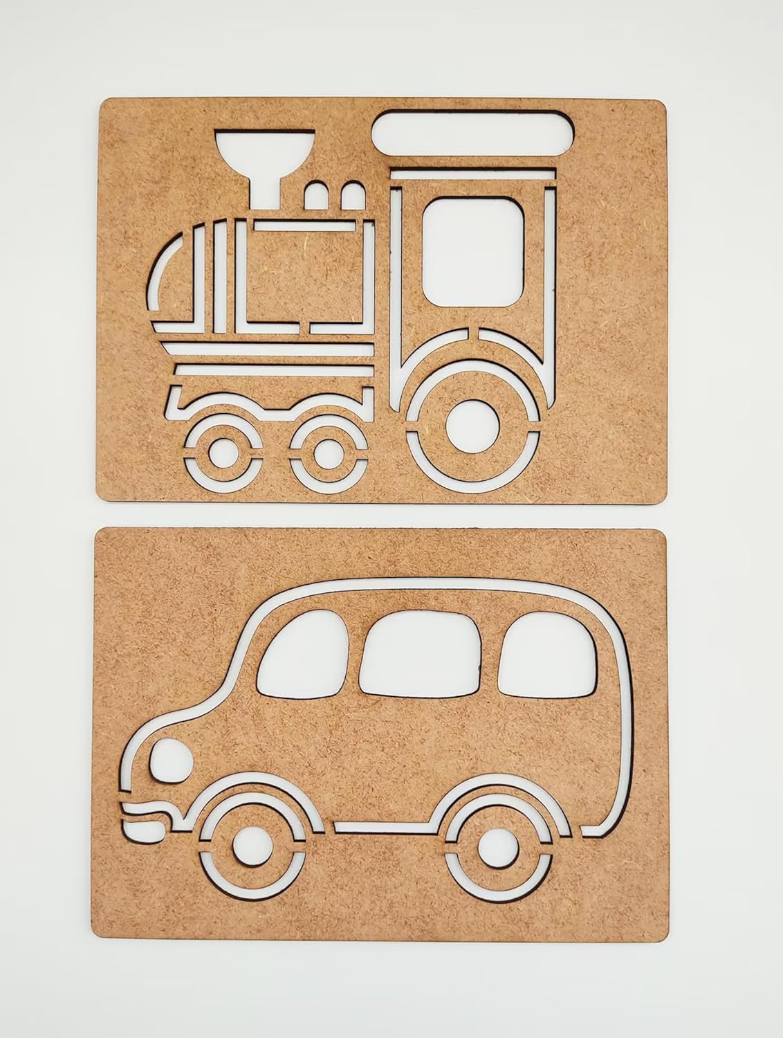 engraved wooden template boards for kids
