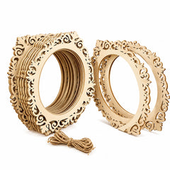 oval mdf photo frame cutout for diy crafts
