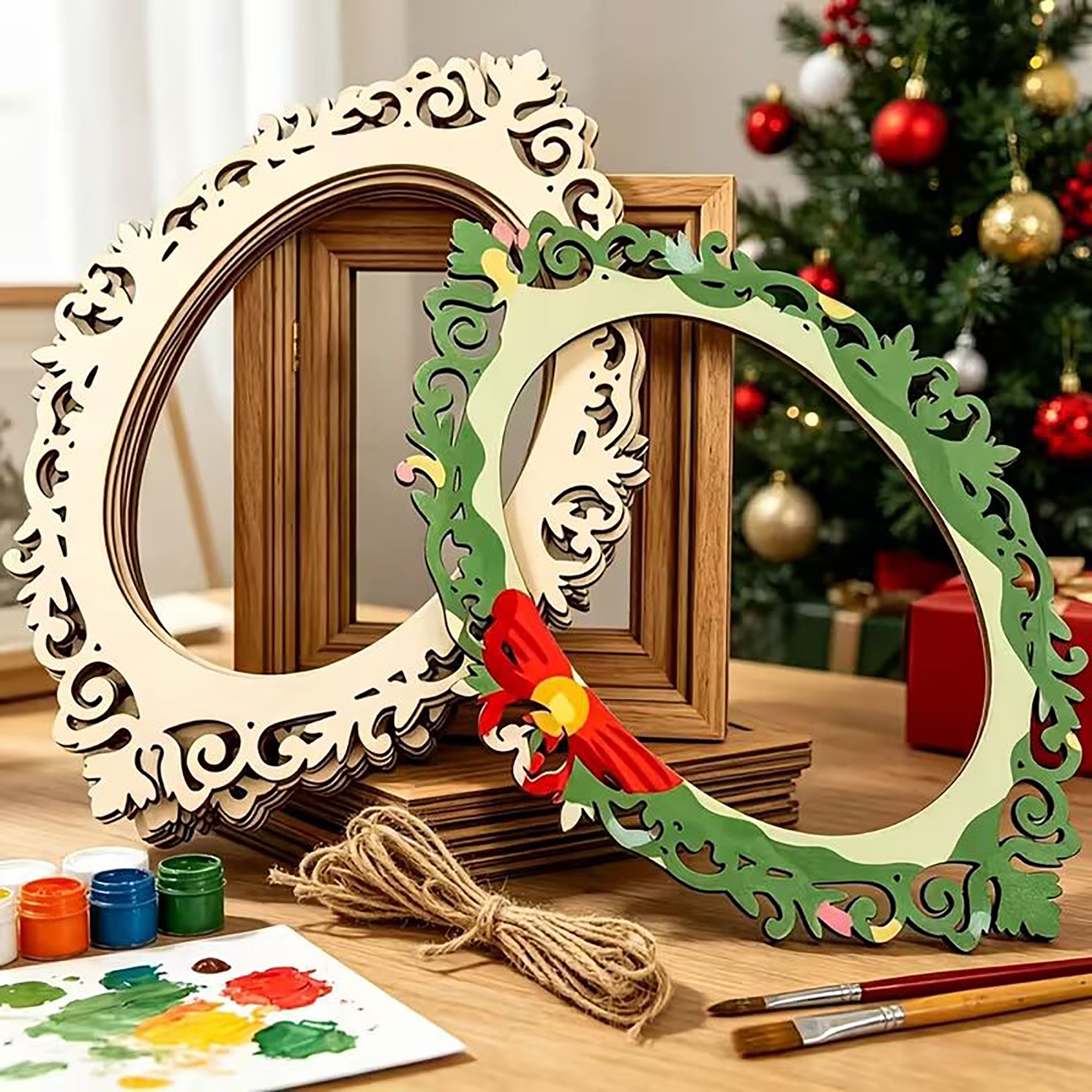 oval craft frame for acrylic painting