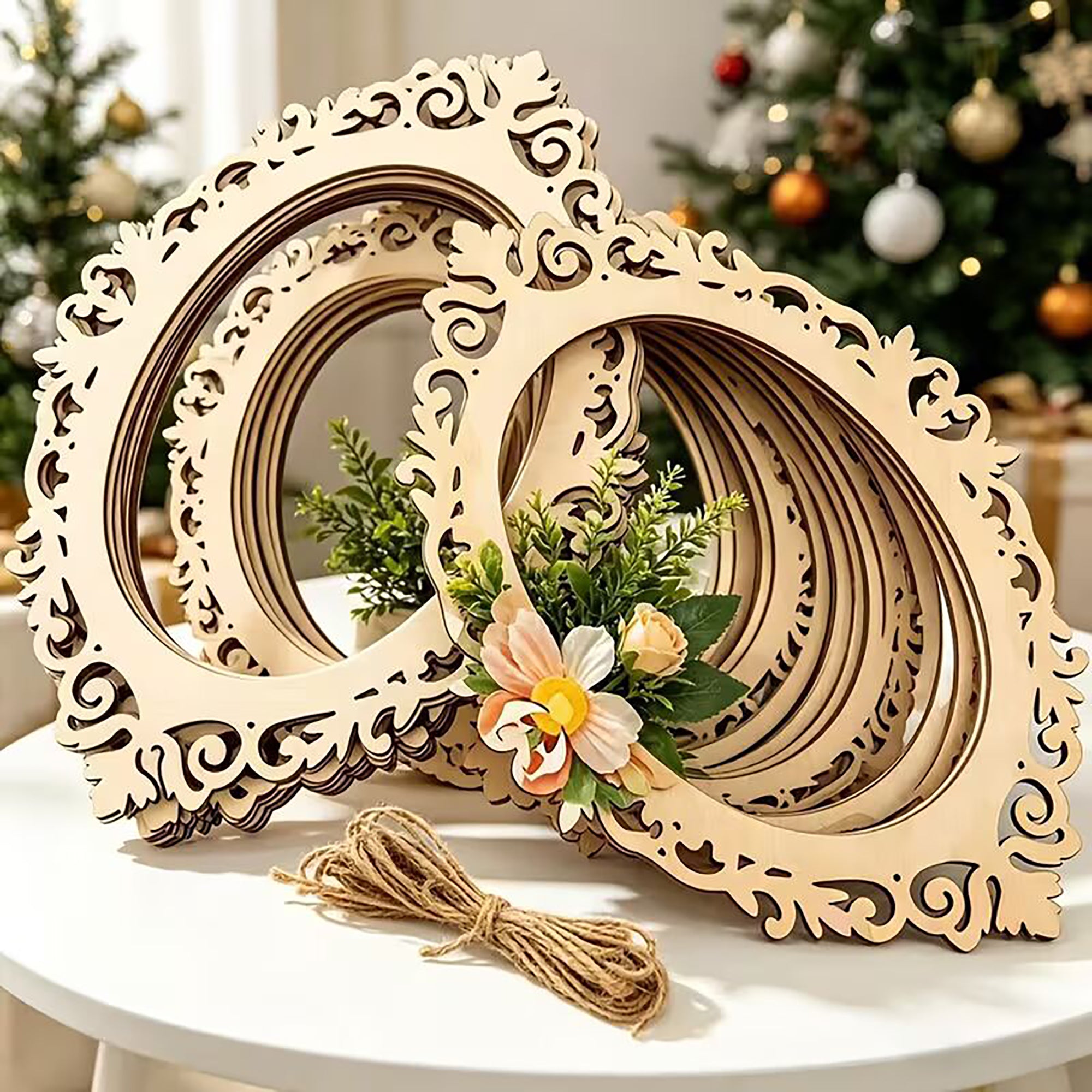 wooden oval frame blank for handmade crafts